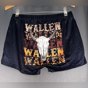 Black Graphic Women's Shorts